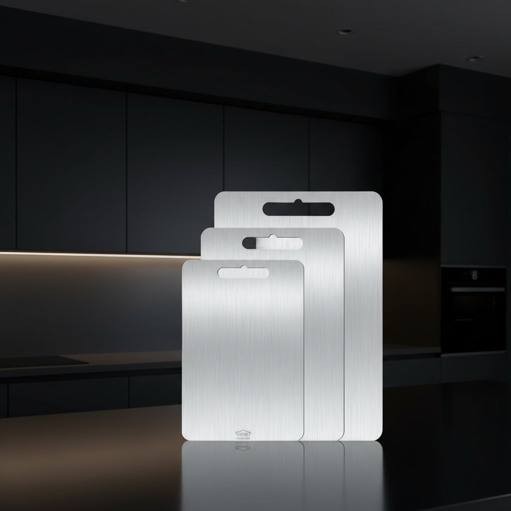 3PCS Stainless Steel Cutting Board Set